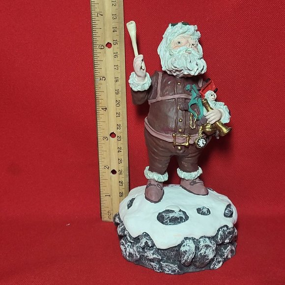 Vintage Max E Duncan Musical Santa Claus Figurine Signed - Picture 5 of 12